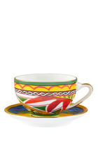 Limoni Carretto Tea Cup & Saucer Set